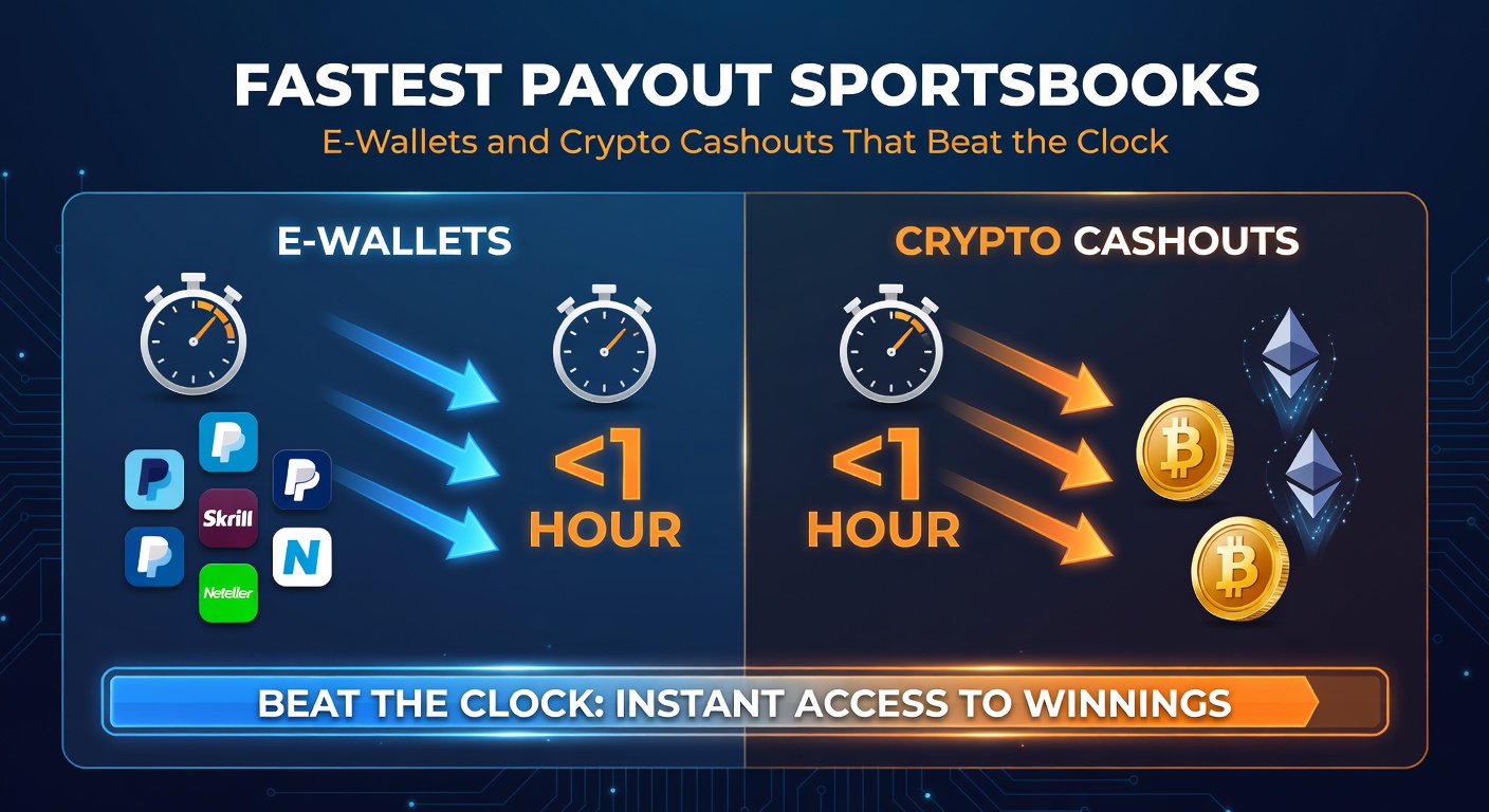 Vergleichstabelle mit Uhrzeiten für Crypto- und E-Wallet-Auszahlungen bei Top-Sportwetten