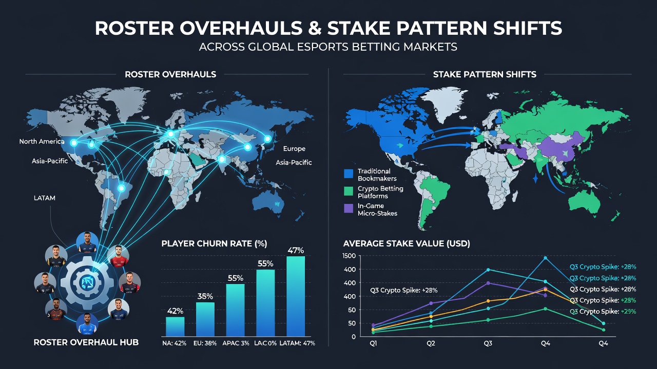 Analyse von Einsatzmustern nach Roster-Änderungen in Esports-Wettmärkten
